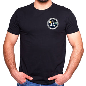 NASA Apollo Mission Logos Double Sided Adult T-Shirt