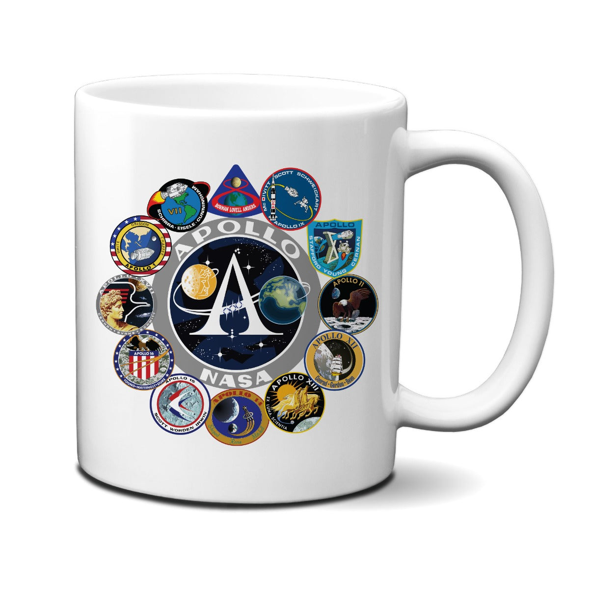 NASA Apollo Missions Logos 11oz Mug