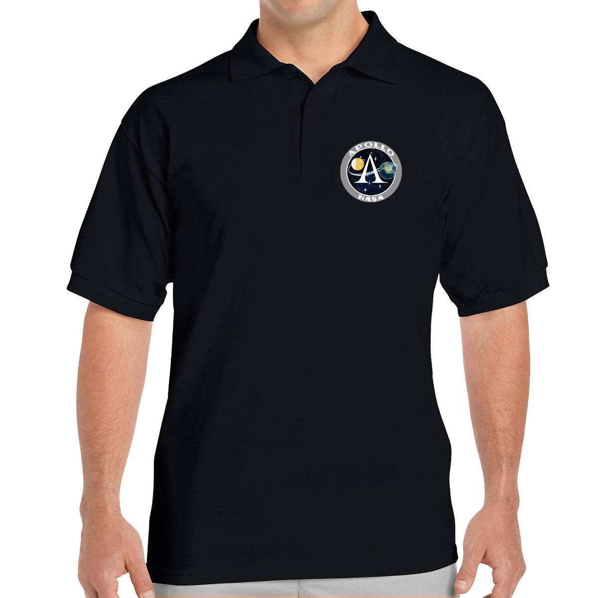 NASA Apollo Mission Logos Double Sided Polo