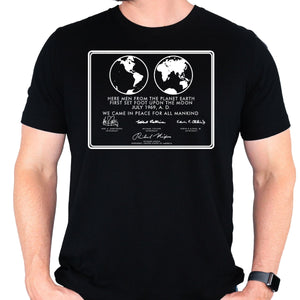 NASA Apollo 11 Moon Landing Plaque Shirt