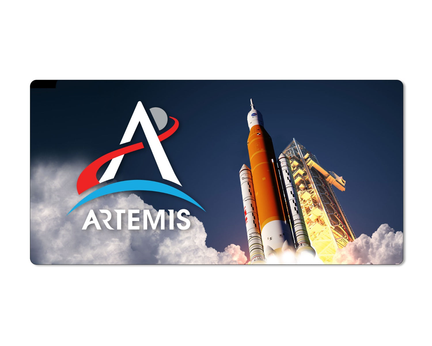 NASA Artemis 1 Launch 12x22 Inch Extended Mouse Pad 1/16 Thick