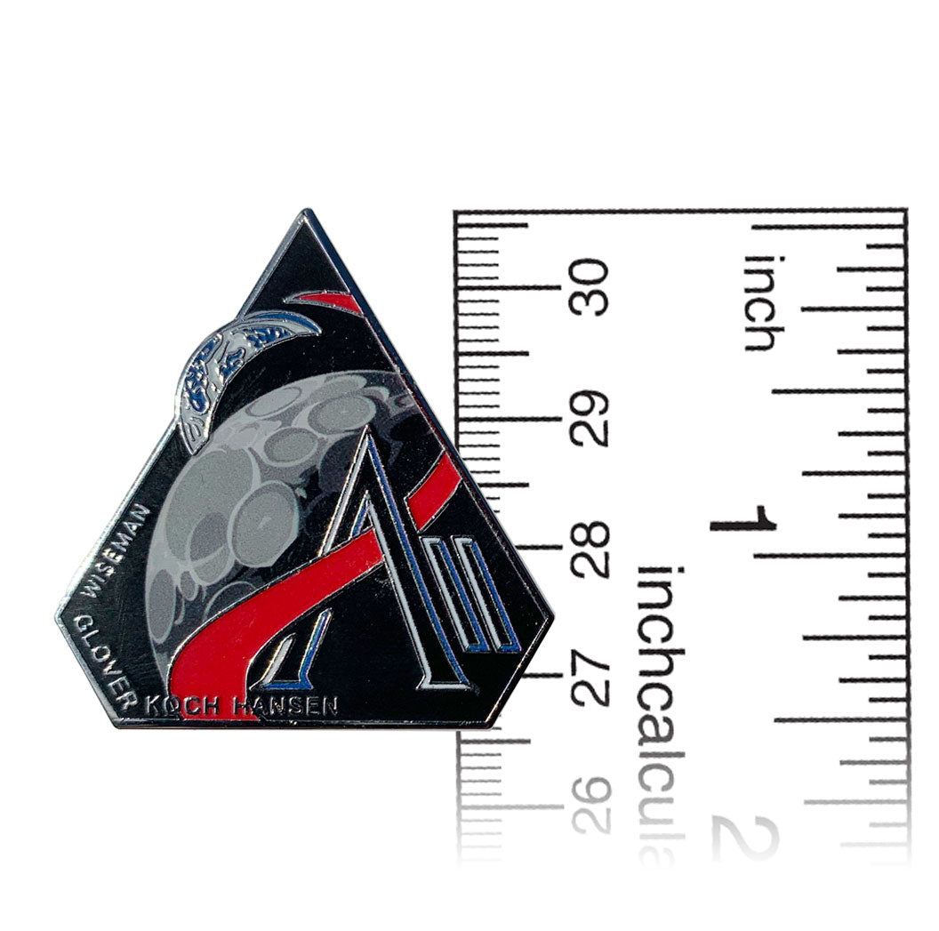 NASA Artemis 2 Hard Enamel Mission Logo Pin