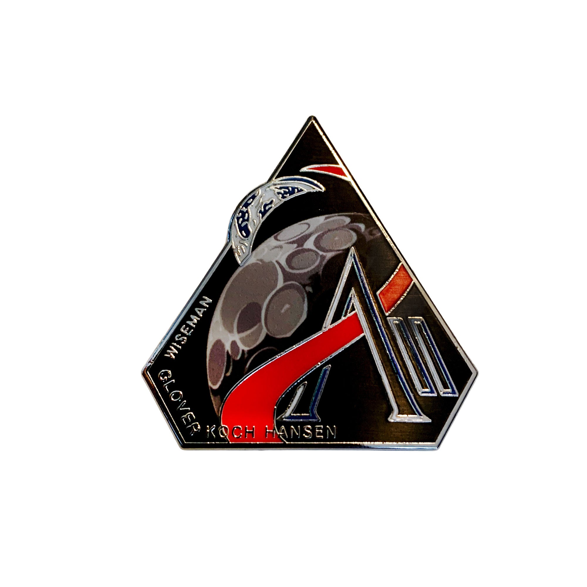 NASA Artemis 2 Hard Enamel Mission Logo Pin