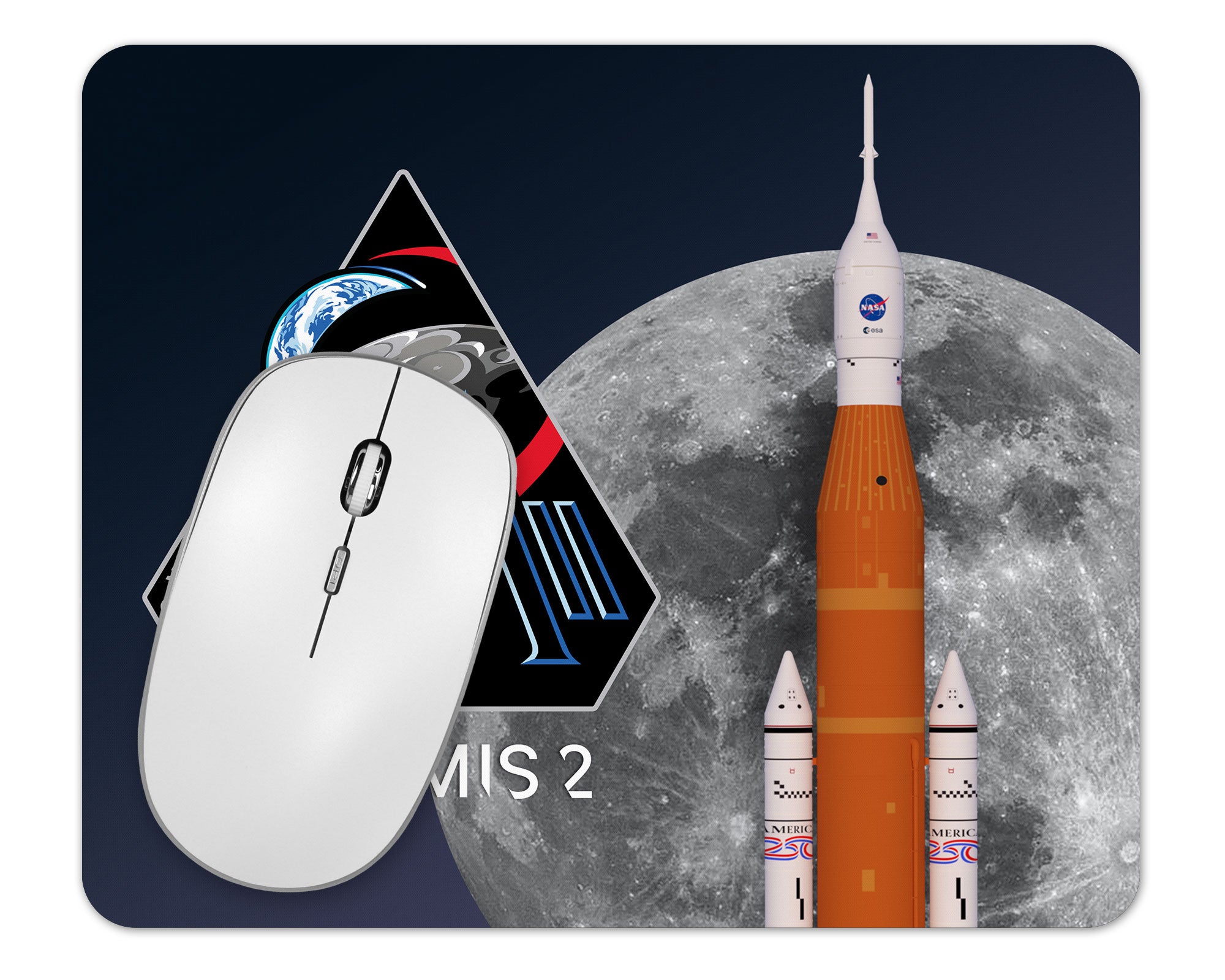 NASA Artemis 2 Rocket and Mission Logo 1/4