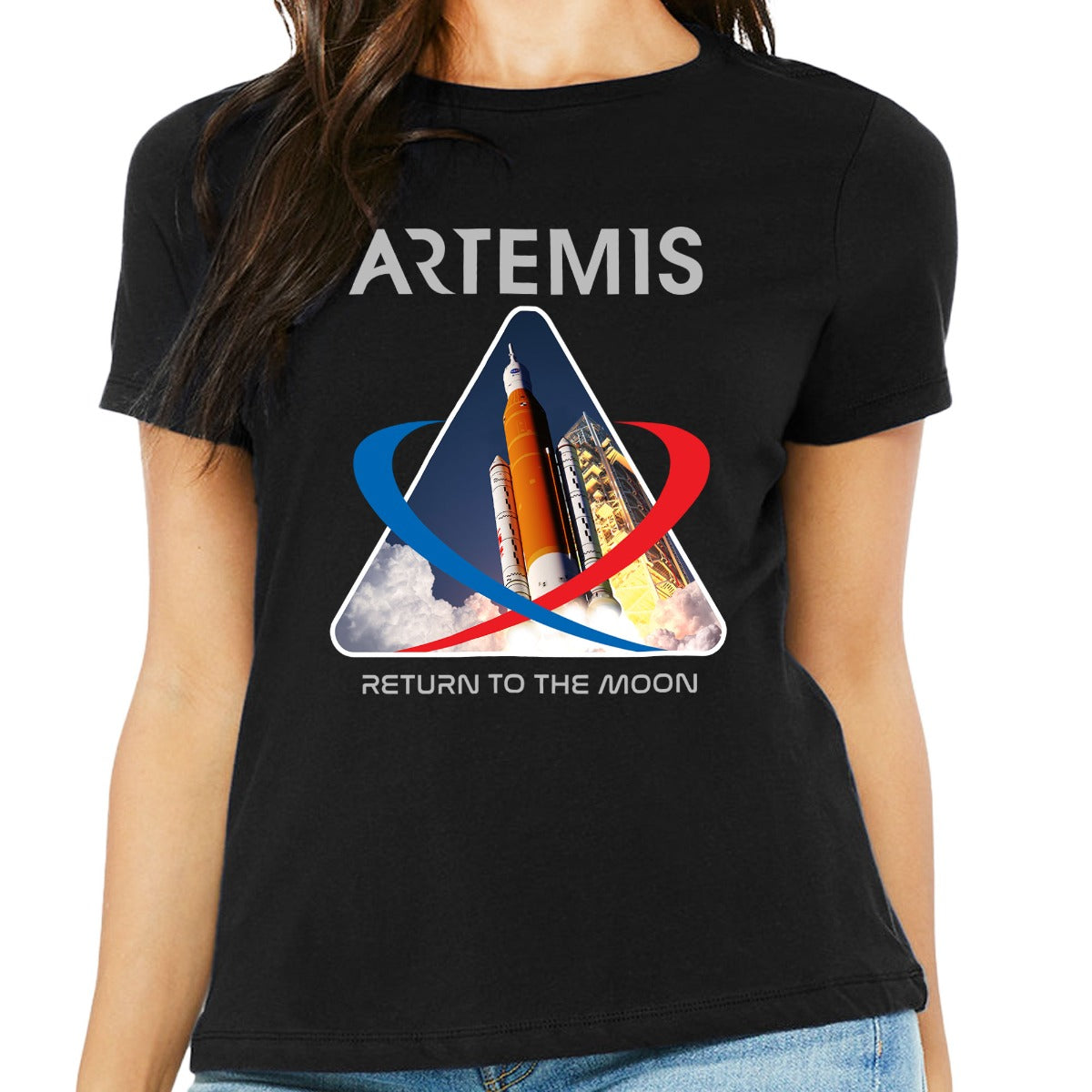 NASA Artemis 1 Launch Unisex Black Shirt