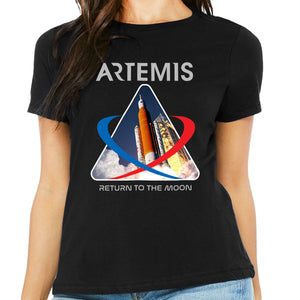 NASA Artemis 1 Launch Unisex Black Shirt
