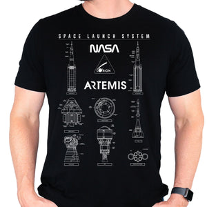 NASA Space Launch System Adult T-Shirt