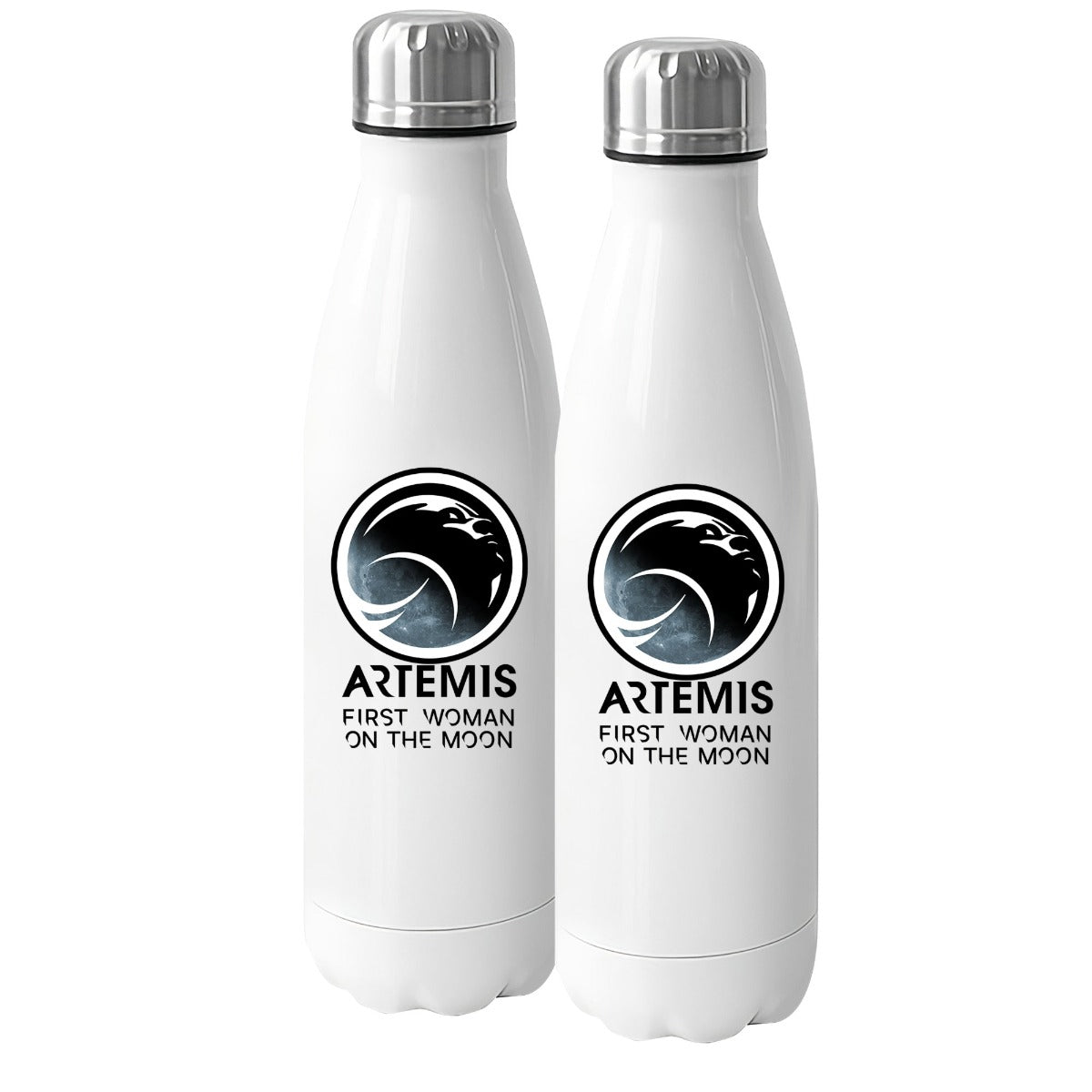 NASA Artemis First Woman Moon Design Stainless Steel Drinks Bottle