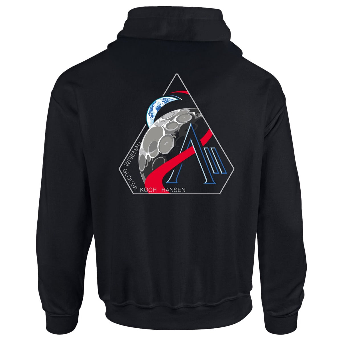 NASA Artemis 2 Mission Logo Double Sided Pullover Hoodie