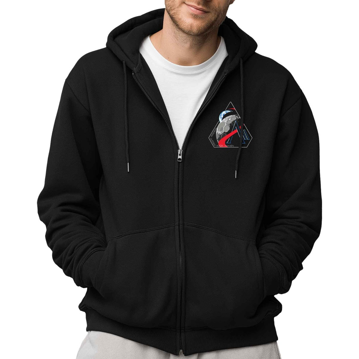 NASA Artemis 2 Mission Logo Full-Zip Hoodie