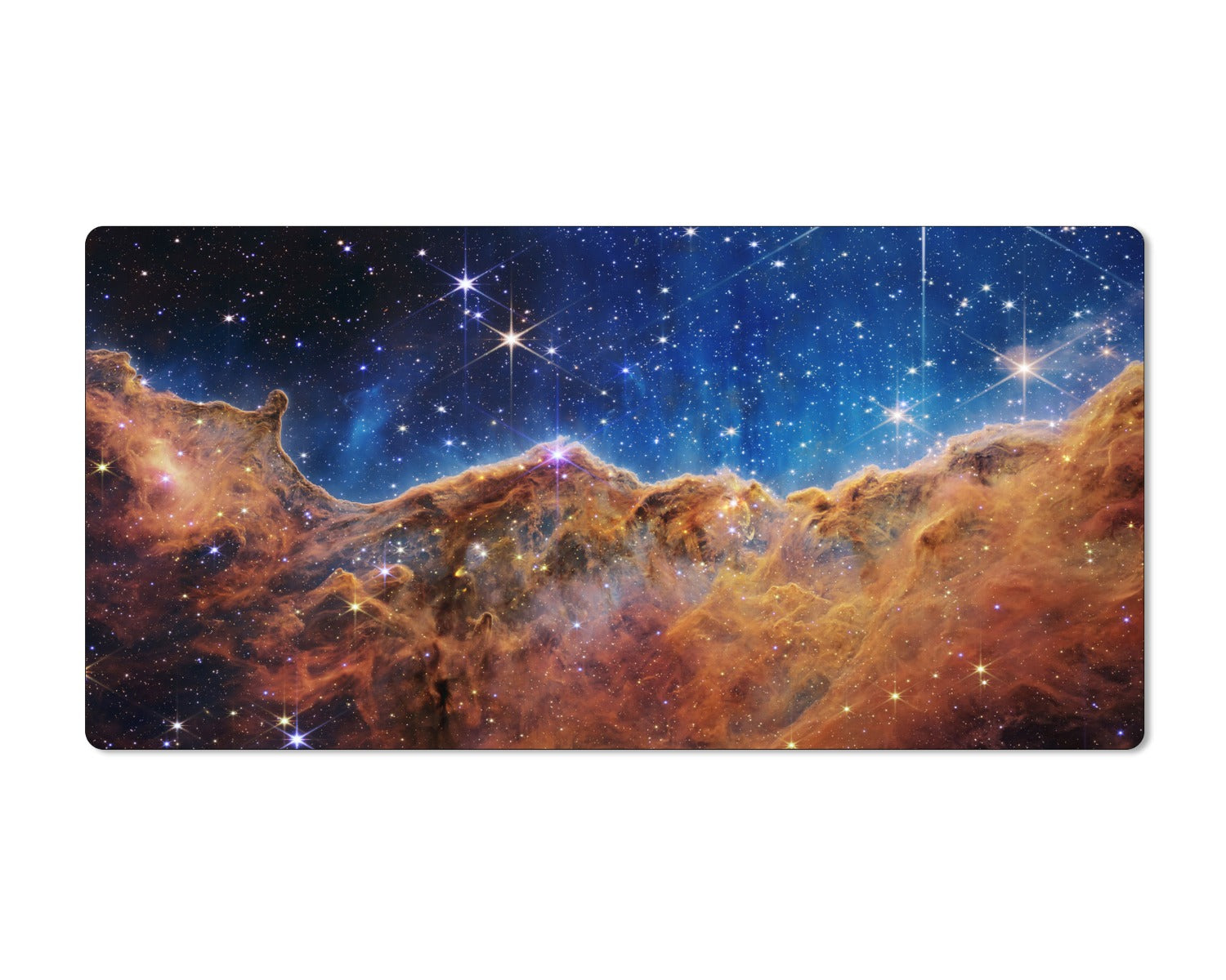 Webb Telescope Carina Nebula 12x22 Inch Extended Mouse Pad