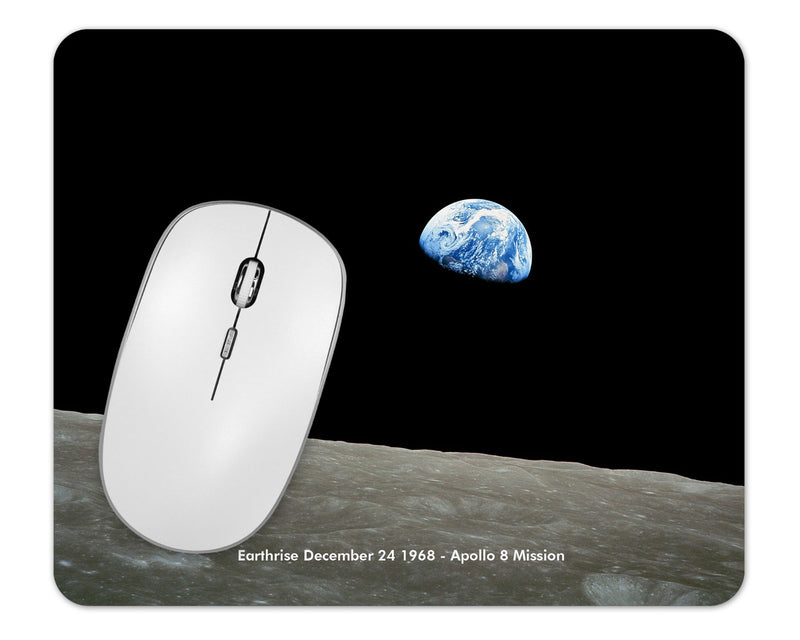 NASA Apollo 8 Earthrise Mouse Pad 1/8 Thick