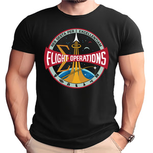 NASA Flight Operations Logo Current Era T-Shirt
