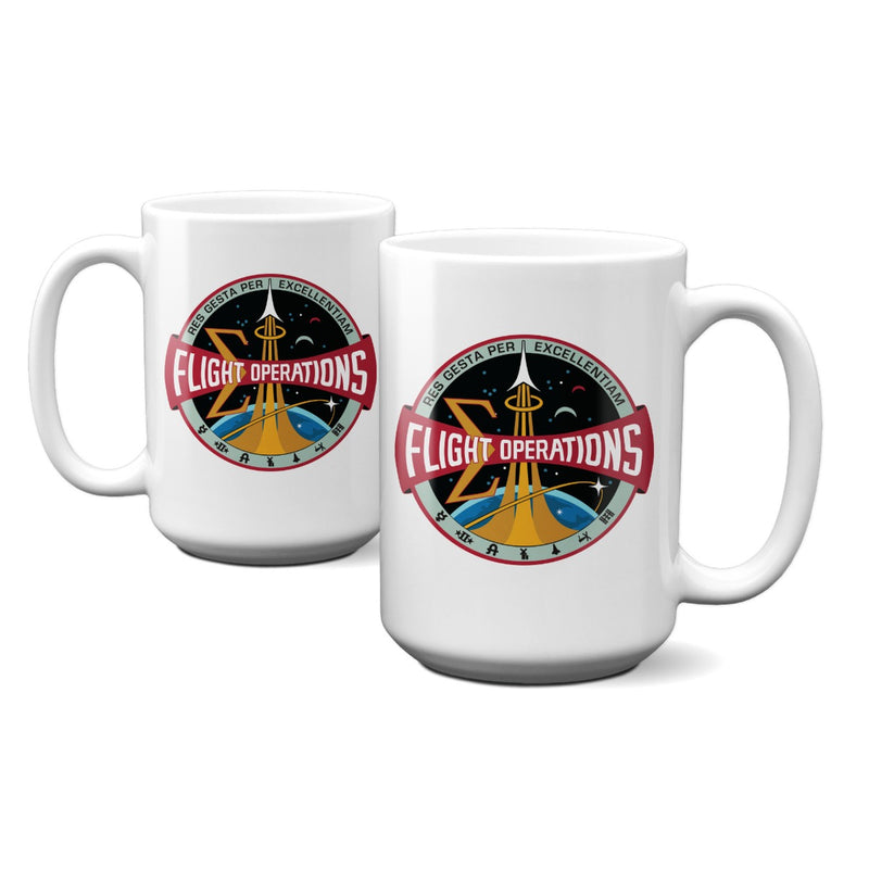 NASA Flight Operations Logo - Current Era 15 Oz Mug