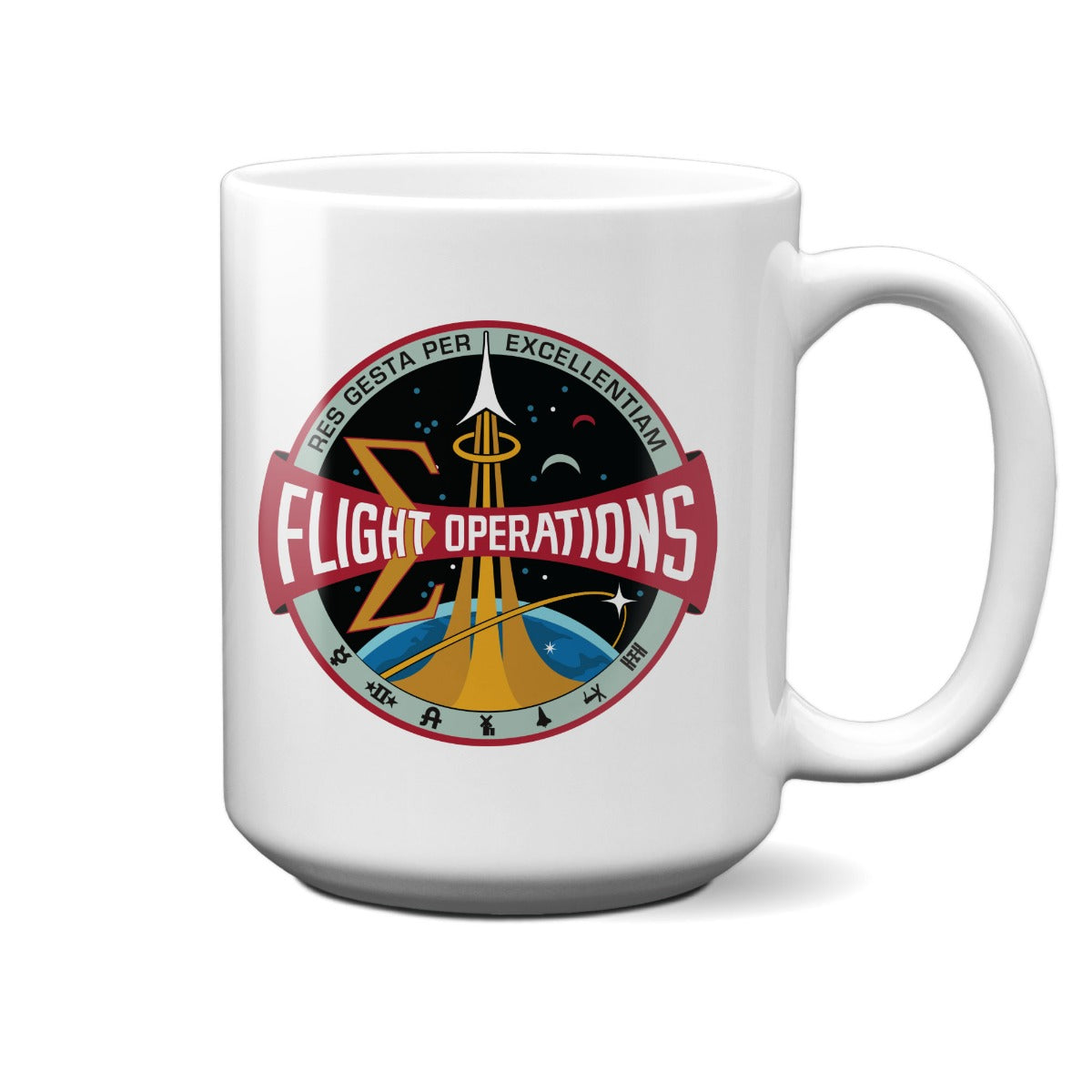 NASA Flight Operations Logo - Current Era 15 Oz Mug