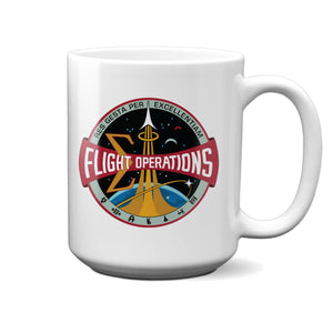 NASA Flight Operations Logo - Current Era 15 Oz Mug