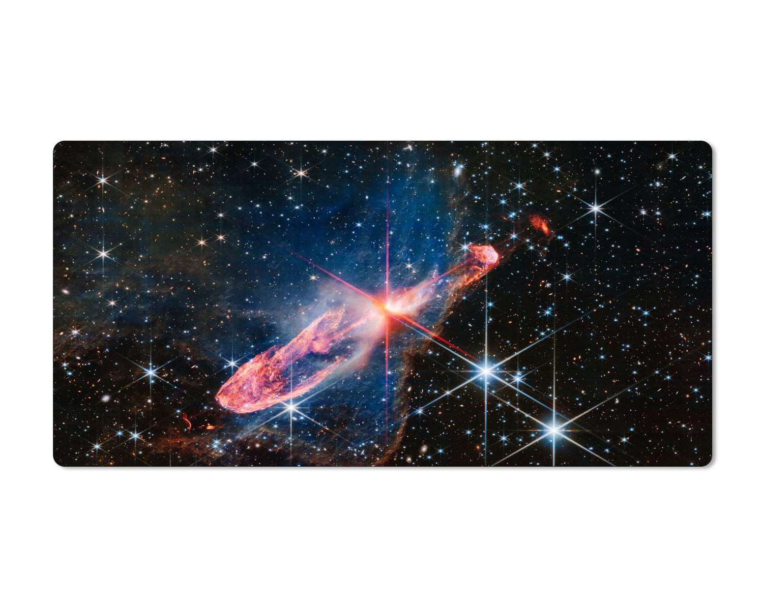 Webb Telescope Herbig-Haro 46/47 12x22 Inch Extended Mouse Pad 1/16 Thick