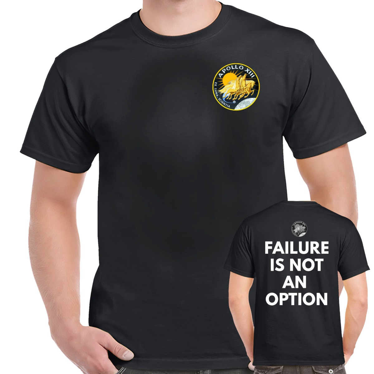 NASA Apollo 13 Failure Is Not An Option Double Sided T-Shirt