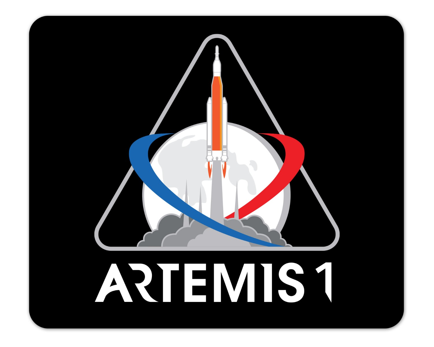 NASA Artemis 1 Mission Logo Mouse Pad 1/8 Thick