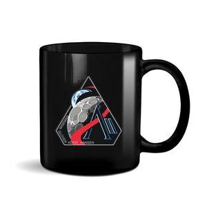 NASA Artemis 2 Mission Logo 11oz Black UVDTF Mug