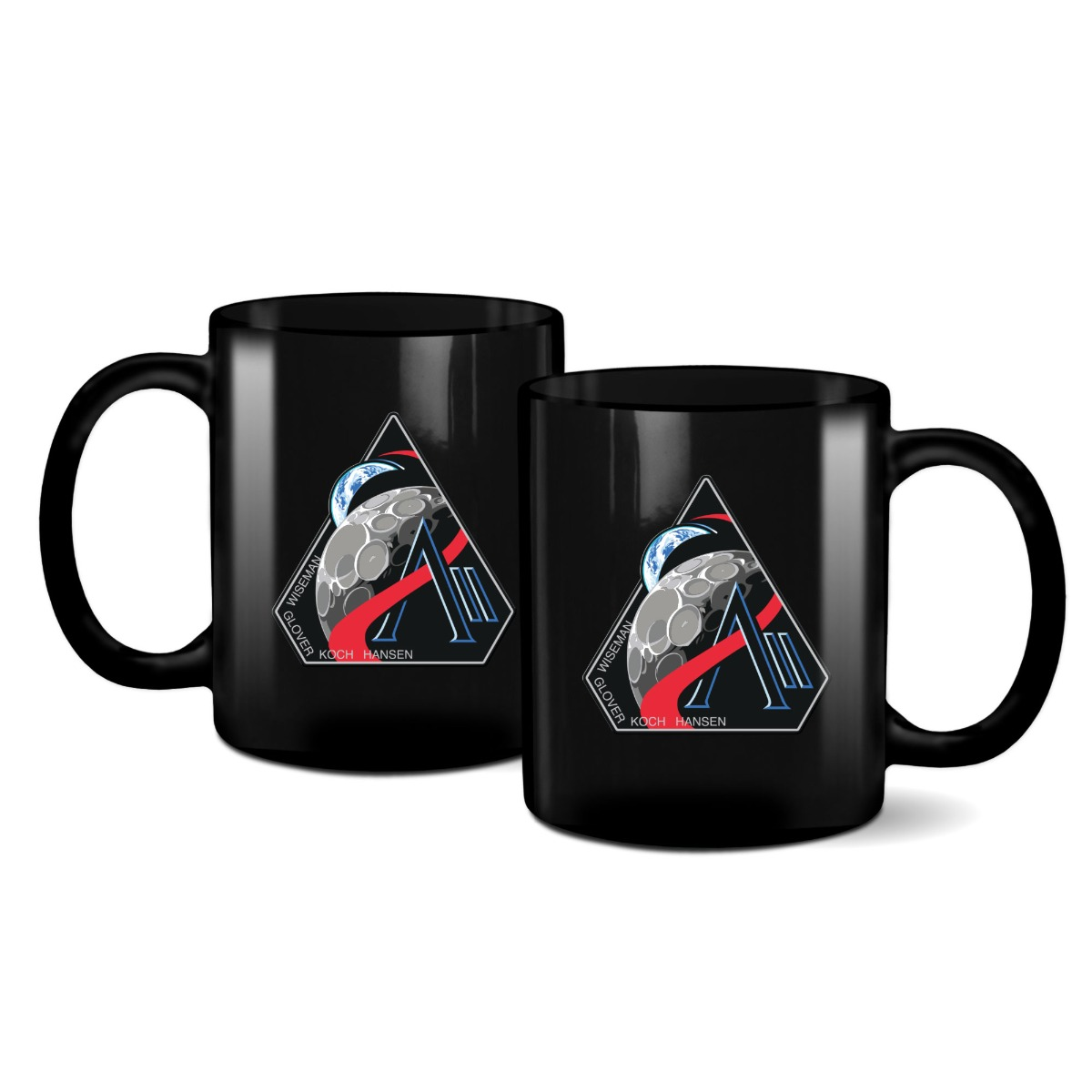 NASA Artemis 2 Mission Logo 11oz Black UVDTF Mug