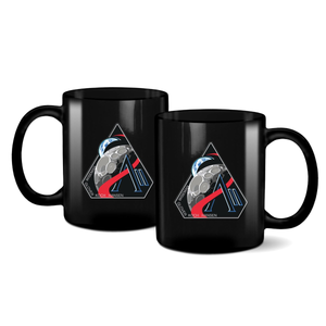 NASA Artemis 2 Mission Logo 11oz Black UVDTF Mug