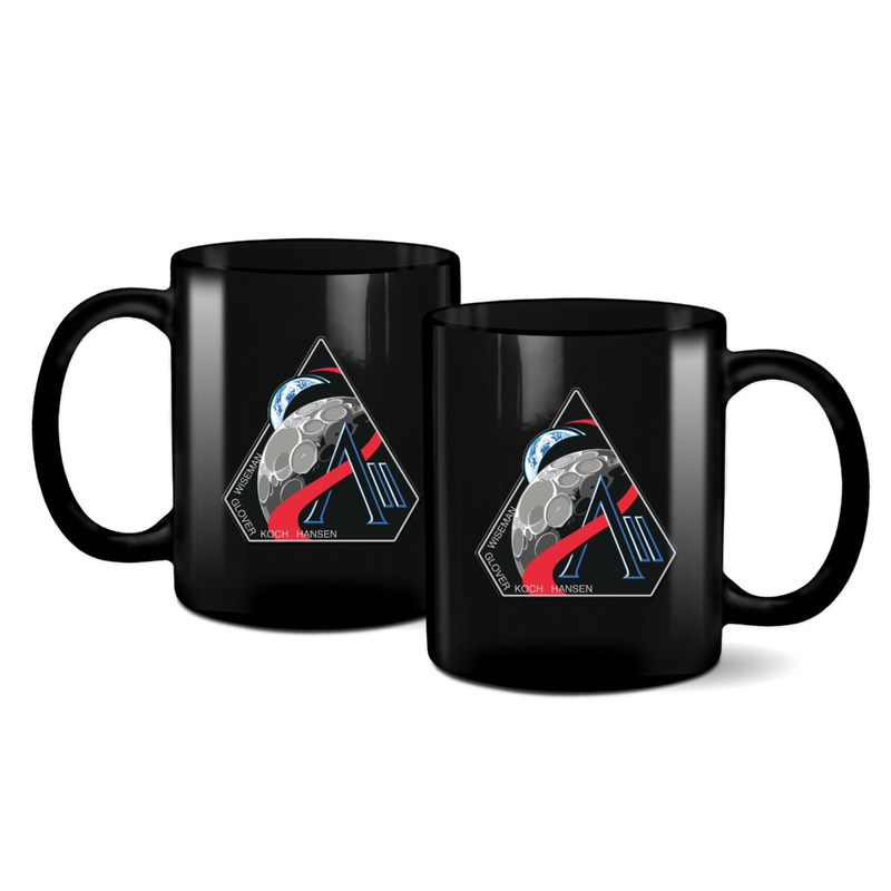 NASA Artemis 2 Mission Logo 11oz Black UVDTF Mug