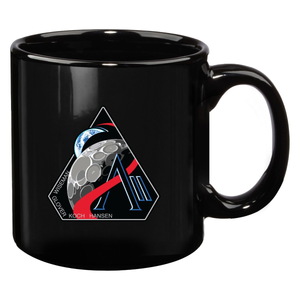 NASA Artemis 2 Mission Logo 20 oz Black UVDTF Mug