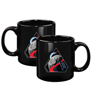 NASA Artemis 2 Mission Logo 20 oz Black UVDTF Mug