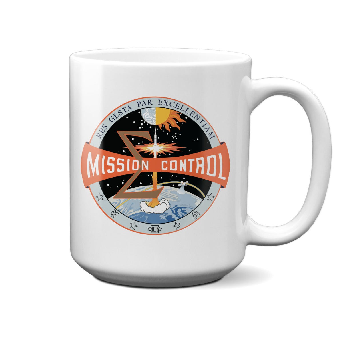 NASA Mission Control Logo - Mercury-Gemini-Apollo Era 15 Oz Mug
