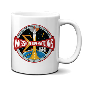 NASA Mission Operations Logo - Shuttle Era 11 Oz Mug