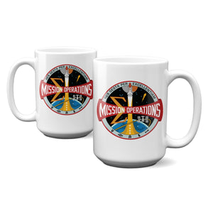 NASA Mission Operations Logo - Shuttle Era 15 Oz Mug