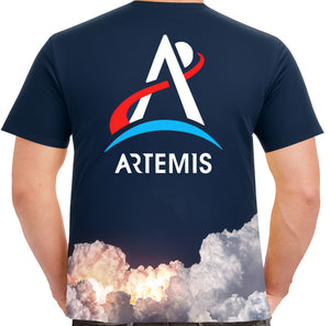 NASA Artemis Launch All Over Sublimation Print Shirt