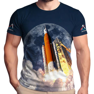 NASA Artemis Launch All Over Sublimation Print Shirt