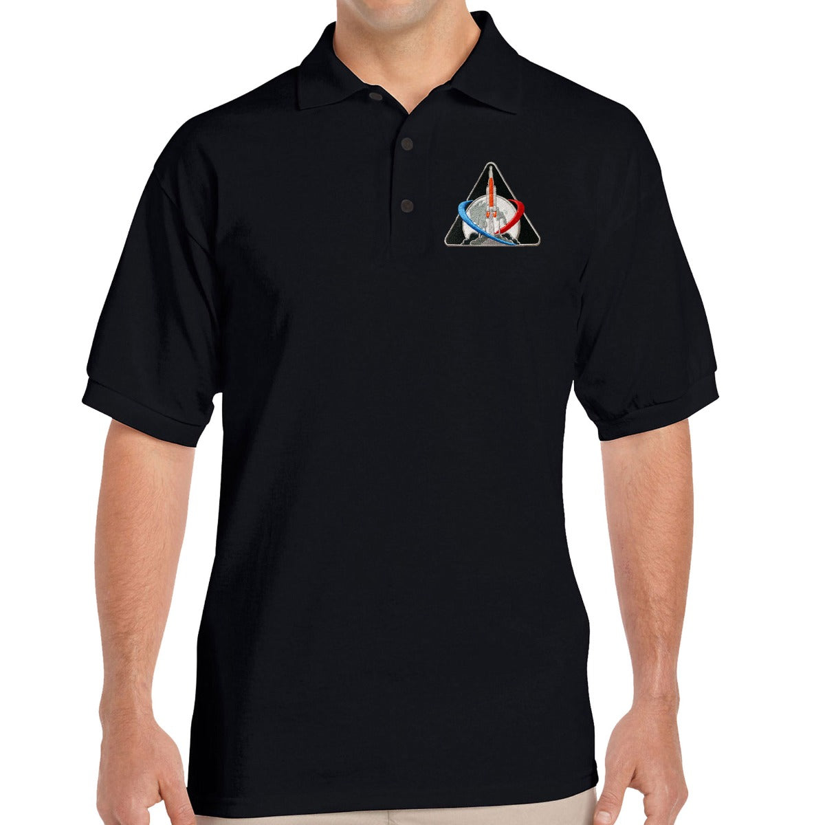 NASA Artemis Embroidered Patch Mission Logo Polo
