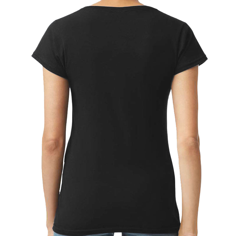 NASA Artemis 2 Bella Canvas Women's Relaxed V-Neck Black Shirt