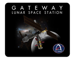 NASA Gateway Lunar Orbit Space Station Mouse Pad 1/8 Thick