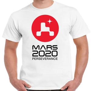NASA Mars 2020 Perseverance Logo White Shirt