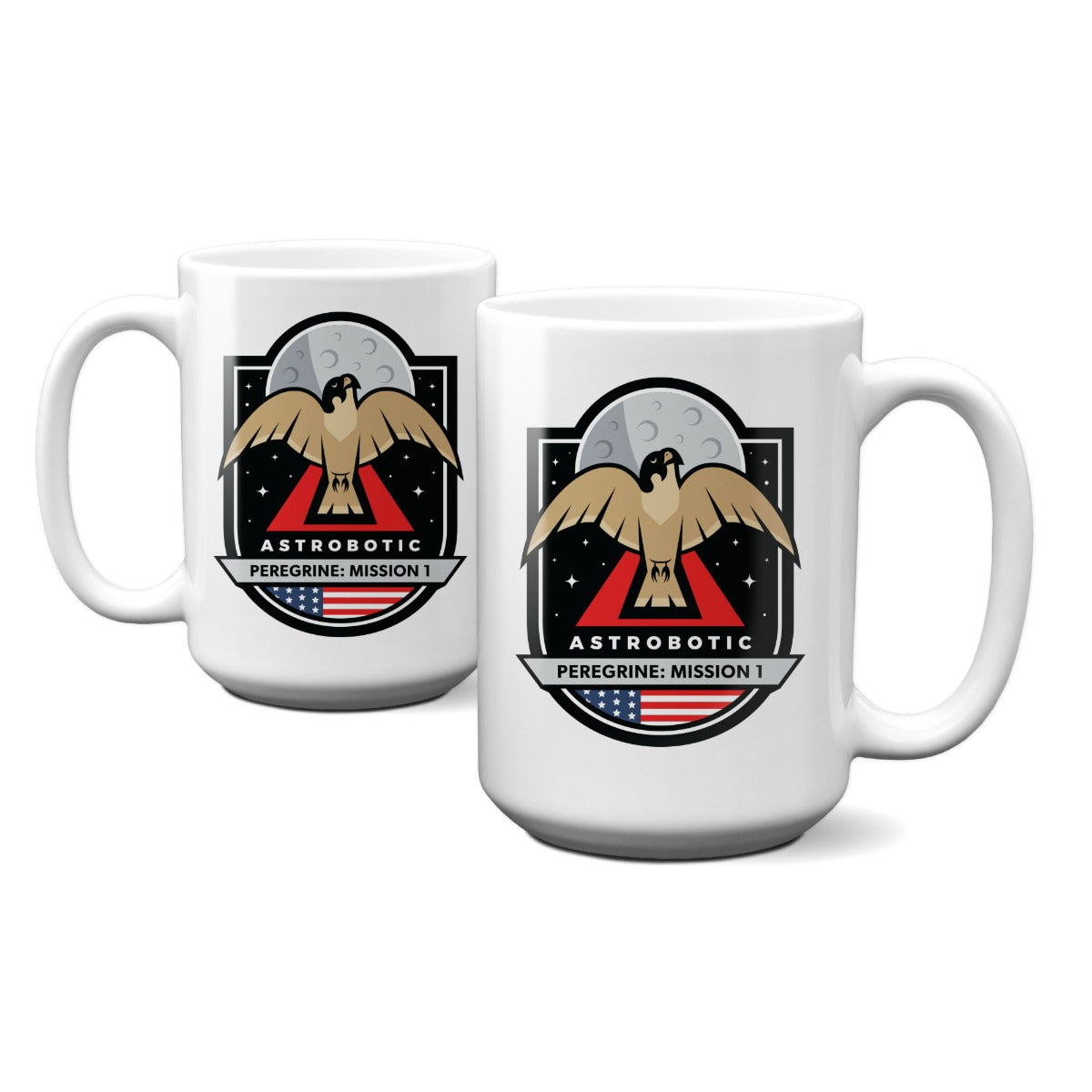 Peregrine Mission One Logo 15 oz Mug