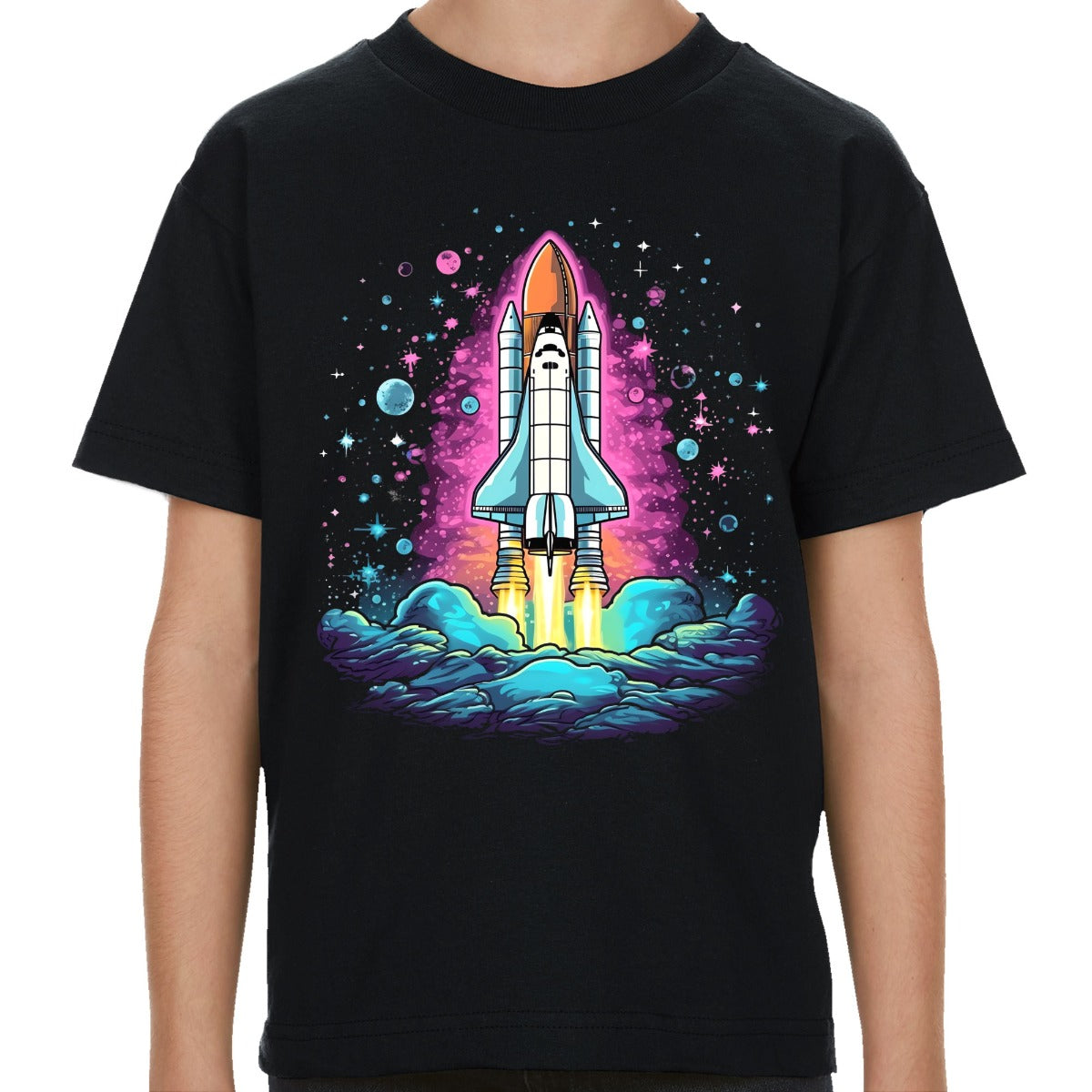 NASA Space Shuttle Color Blast Off Youth Shirt
