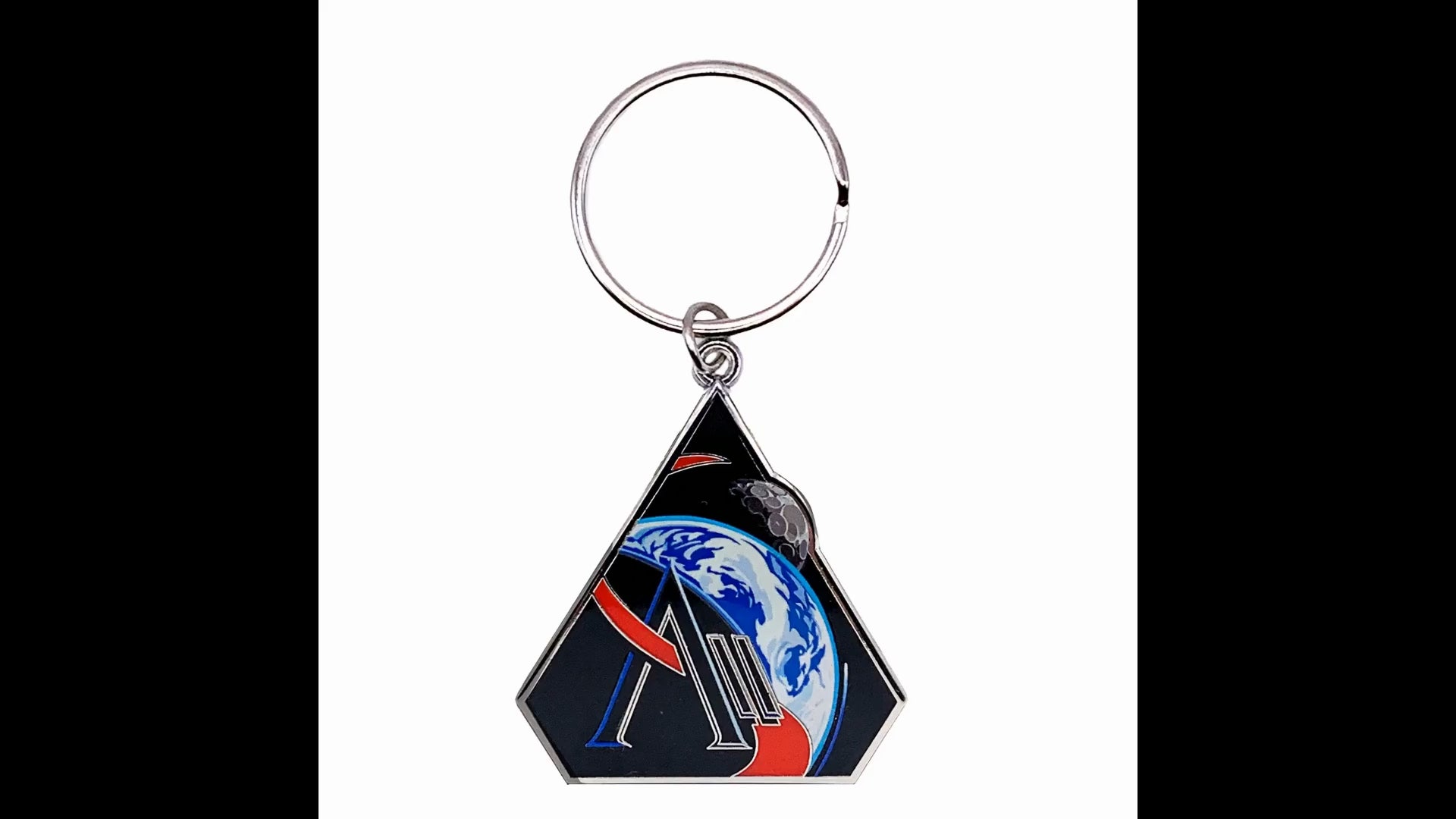 NASA Artemis 2 Double Sided Mission - Inbound Logo Hard Enamel Keychain