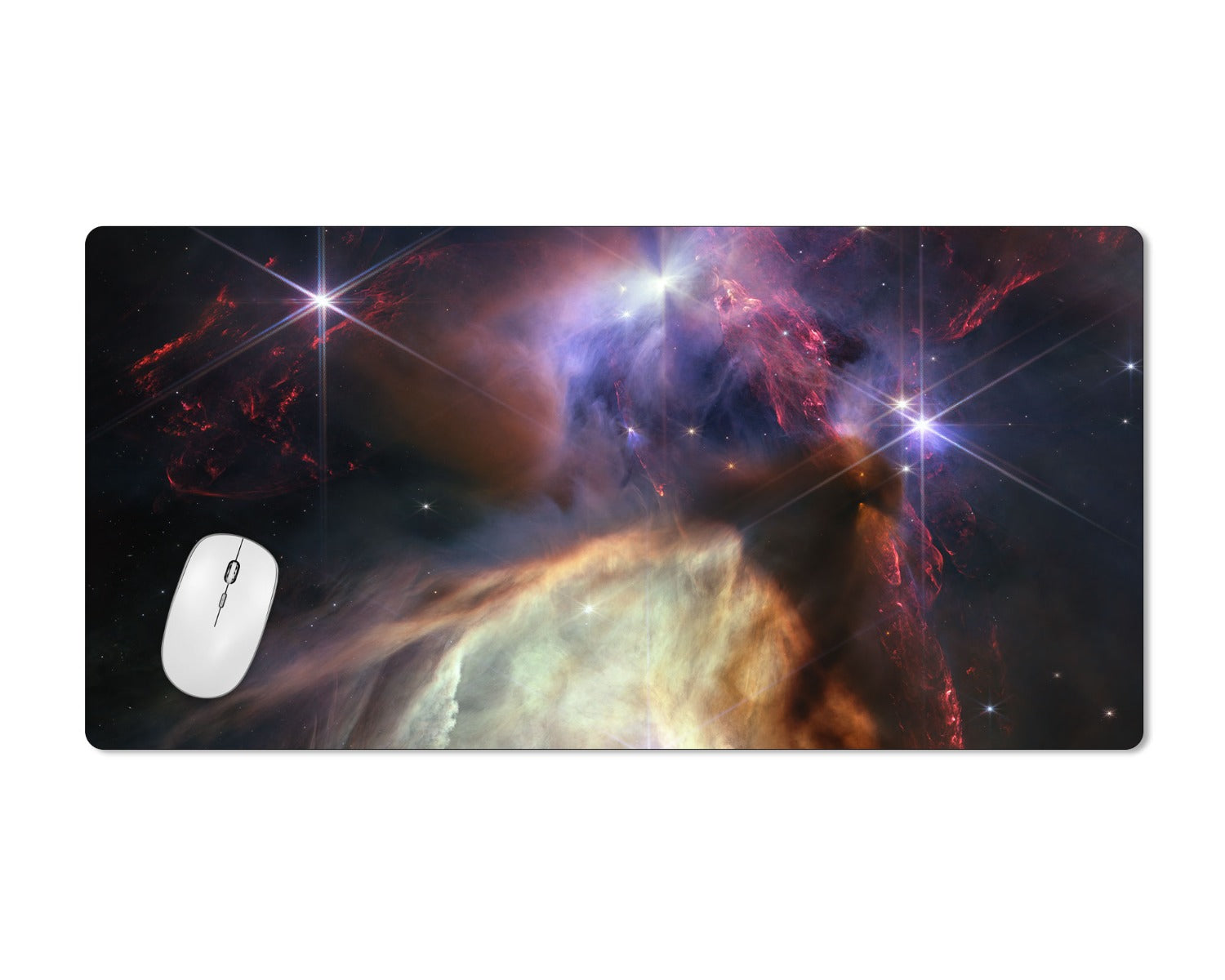 Webb Telescope Rho Ophiuchi 12x22 Inch Extended Mouse Pad 1/16 Thick