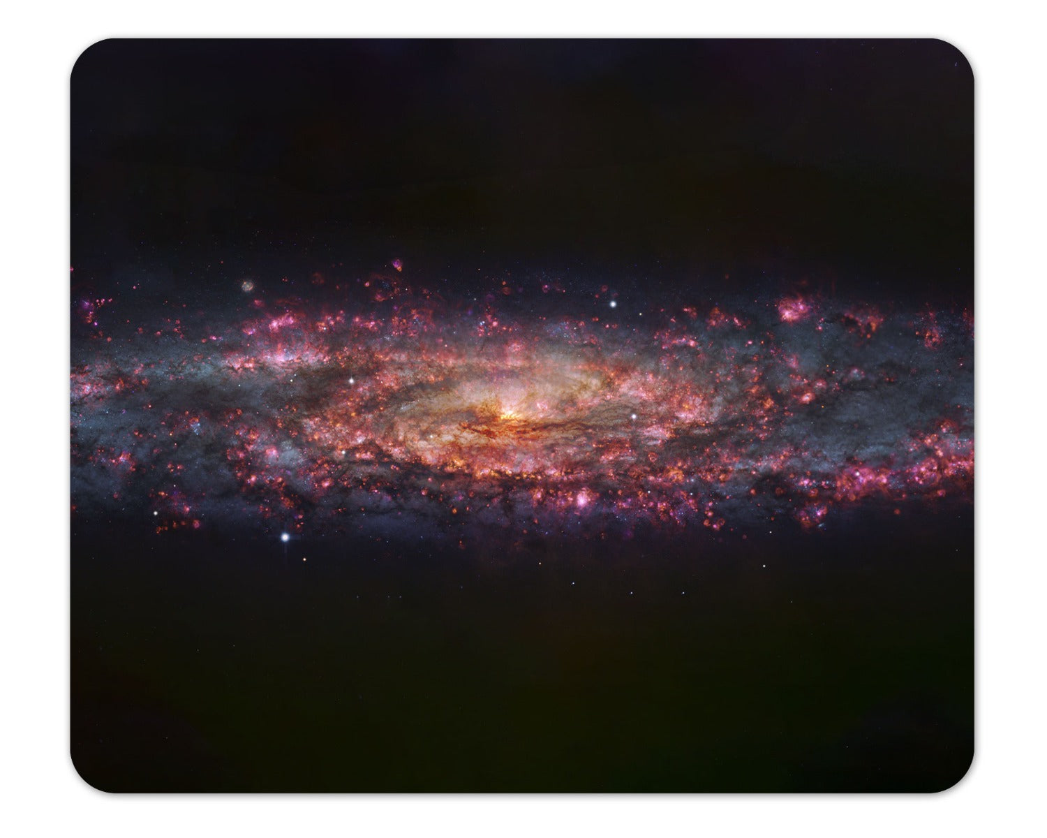 European Southern Observatory Sculptor Galaxy Mouse Pad 1/4 Inch Thickness