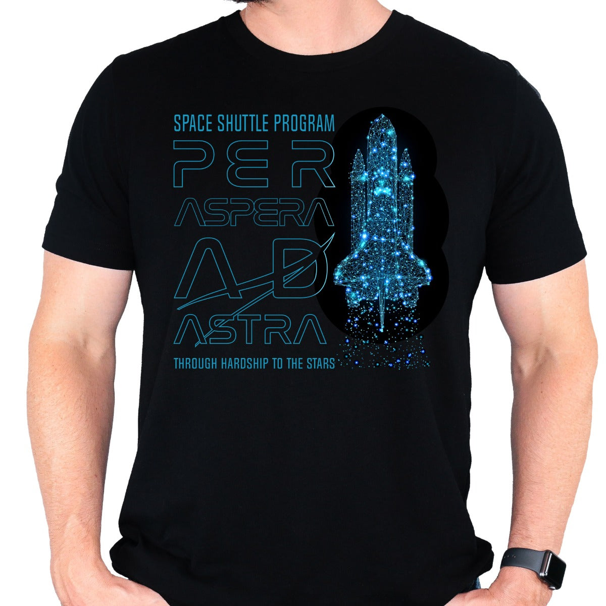 Nasa Space Shuttle Program Per Aspera T-Shirt