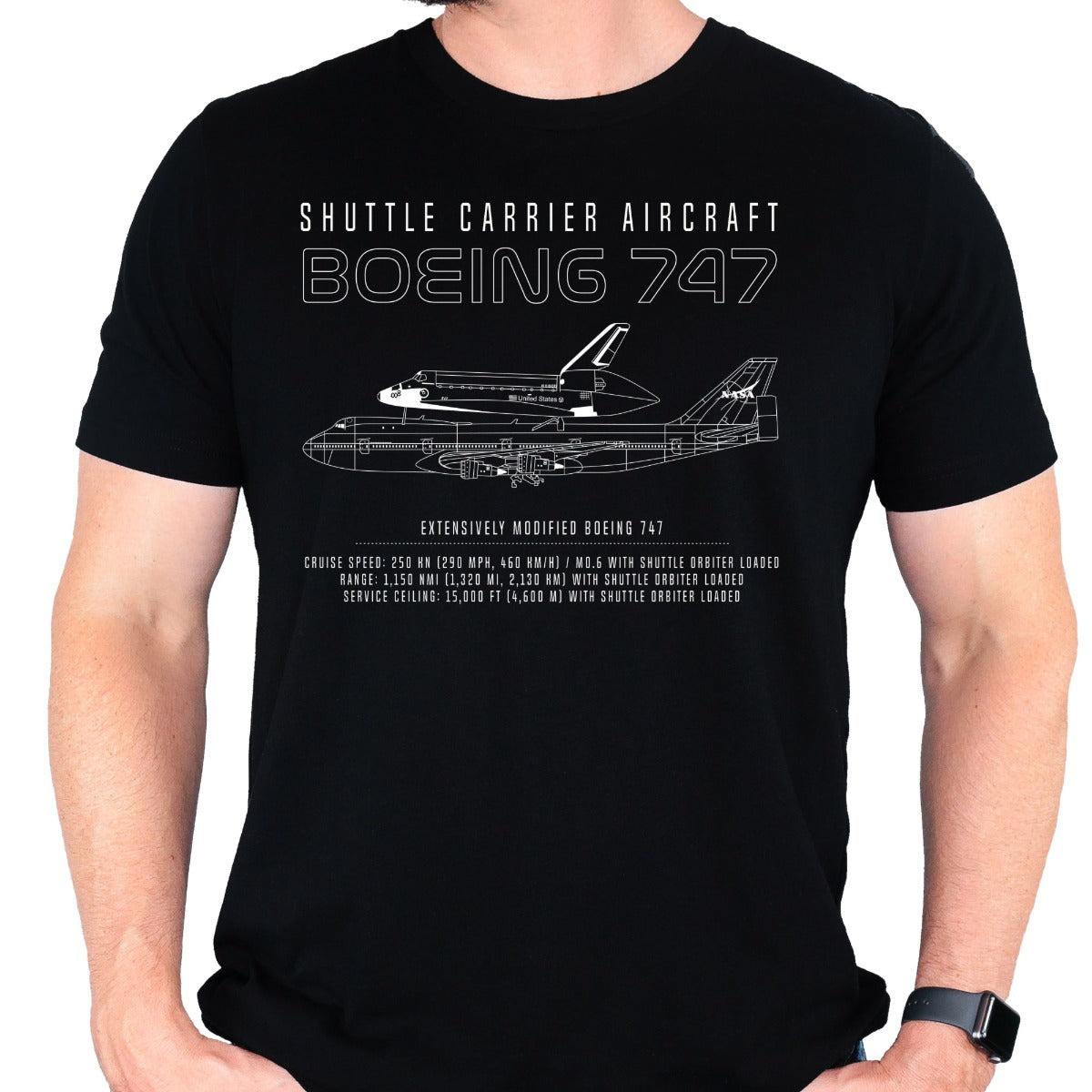 NASA Space Shuttle Carrier Aircraft T-Shirt