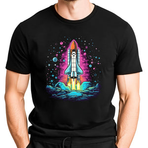 NASA Space Shuttle Color Blast Off Adult Shirt