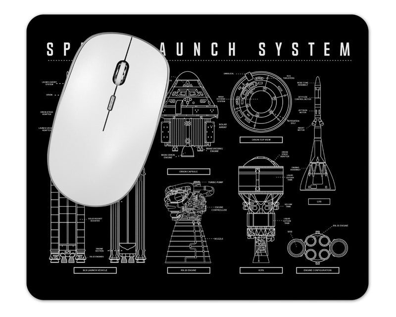 NASA Space Launch System Mouse Pad 1/4 Thick