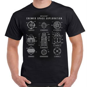 Crewed Space Exploration Adult T-Shirt