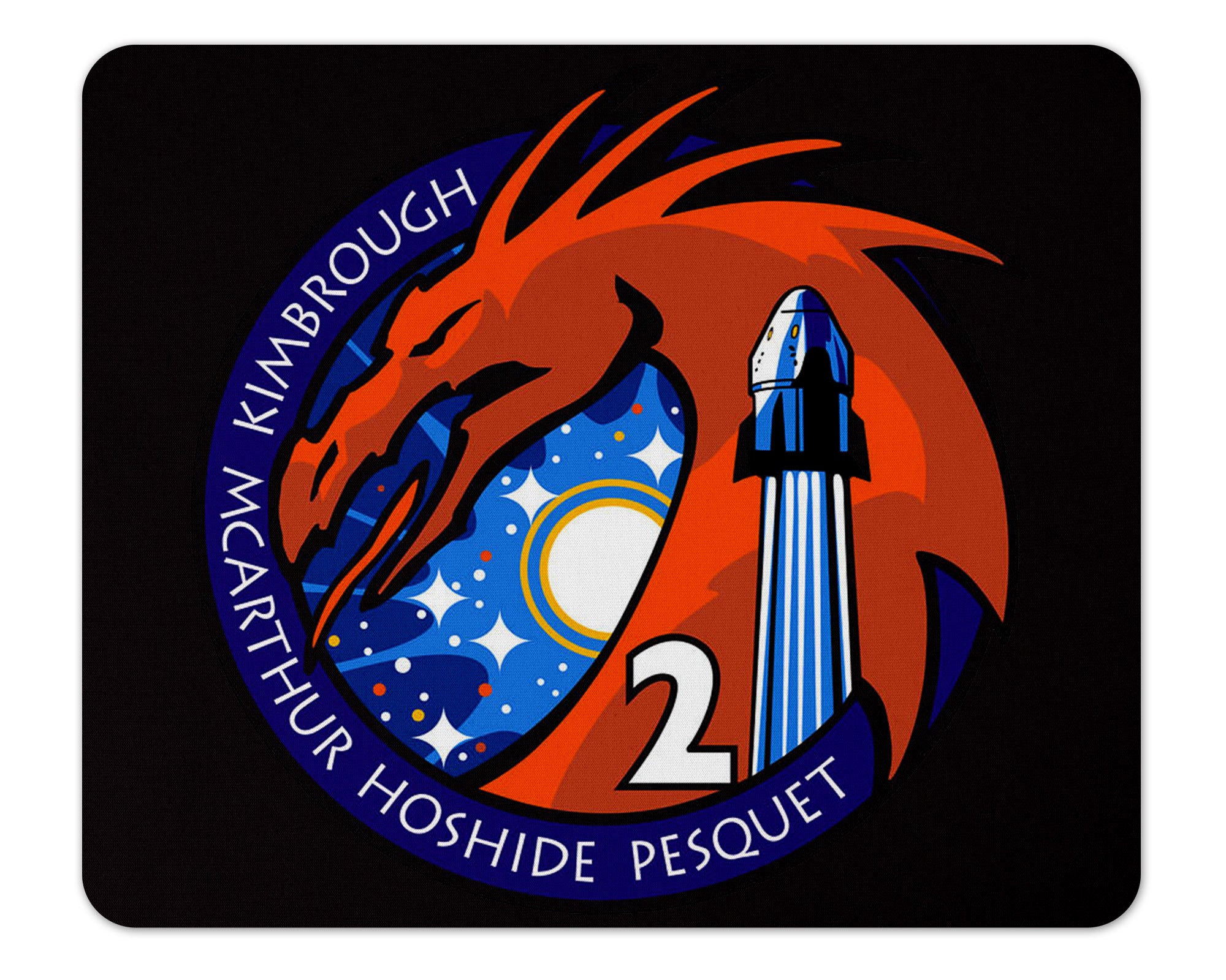 Crew-2 Mission Patch Mousepad 1/4 Thick