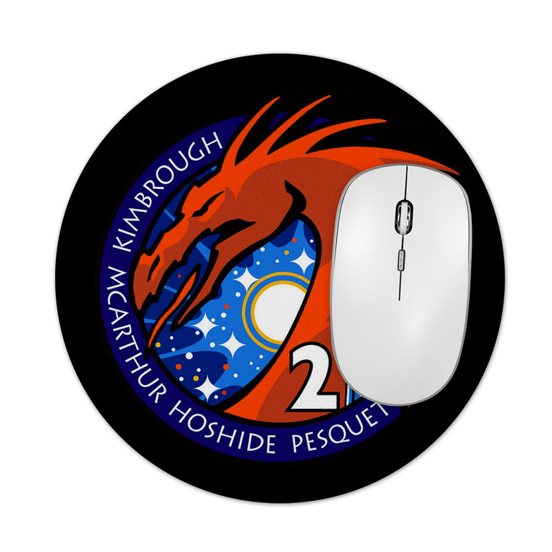 Crew-2 Mission Patch 8 Inch Round Mousepad 1/8 Thick